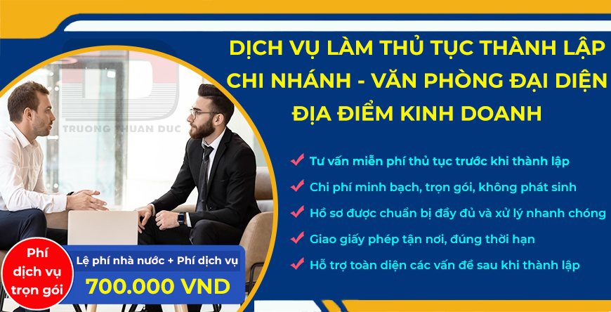 Thành lập chi nhánh, văn phòng đại diện và địa điểm kinh doanh trong 3 ngày