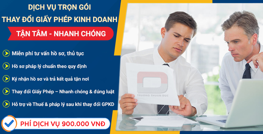Dịch vụ thay đổi Giấy phép kinh doanh tại TP.HCM Dịch vụ thay đổi giấy phép kinh doanh chuyên nghiệp cho doanh nghiệp và công ty