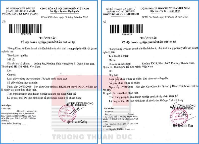 Giải thể doanh nghiệp tại Trường Thuận Đức nhanh chóng - đúng thủ tục pháp lý