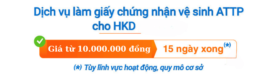 Dịch vụ xin giấy phép vệ sinh an toàn thực phẩm quận Tân Bình, chỉ từ 10 triệu