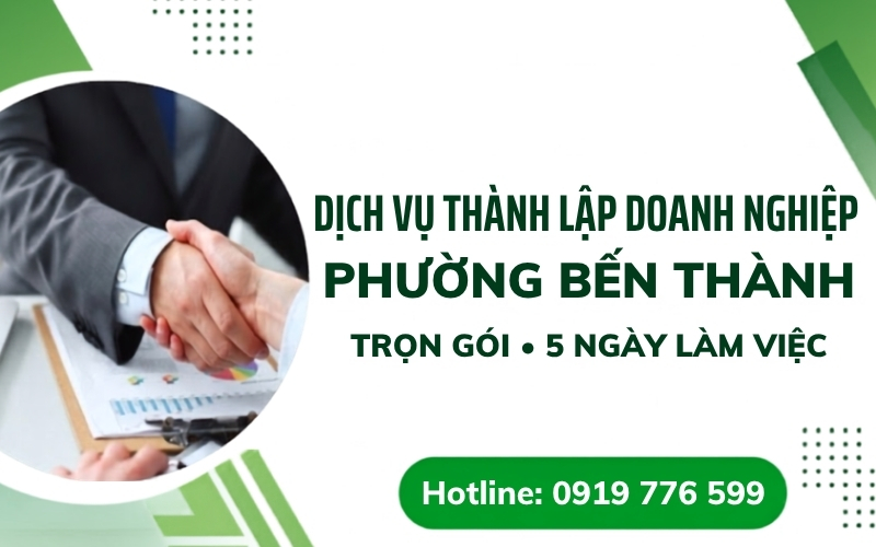 dịch vụ thành lập doanh nghiệp phường Bến Thành
