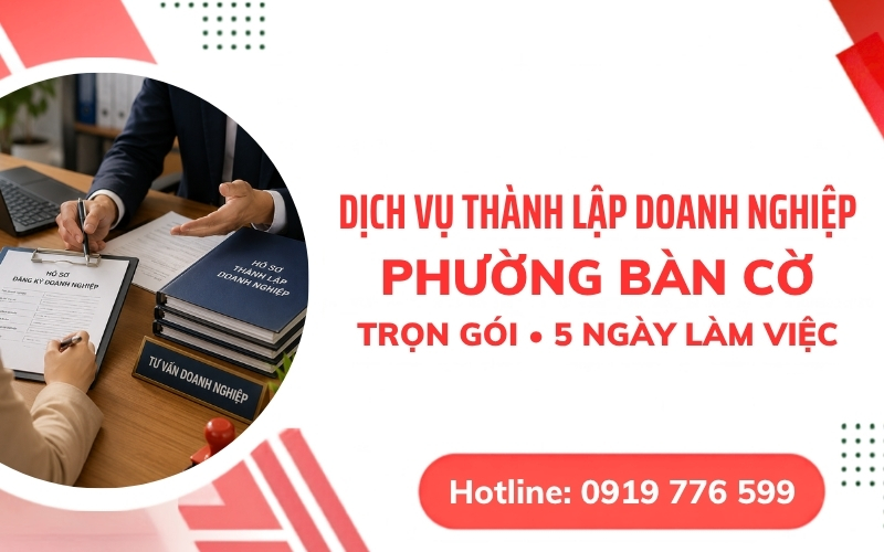dịch vụ thành lập doanh nghiệp phường Bàn Cờ
