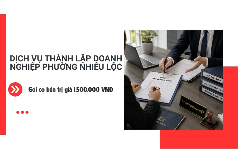 dịch vụ thành lập doanh nghiệp phường Nhiêu Lộc