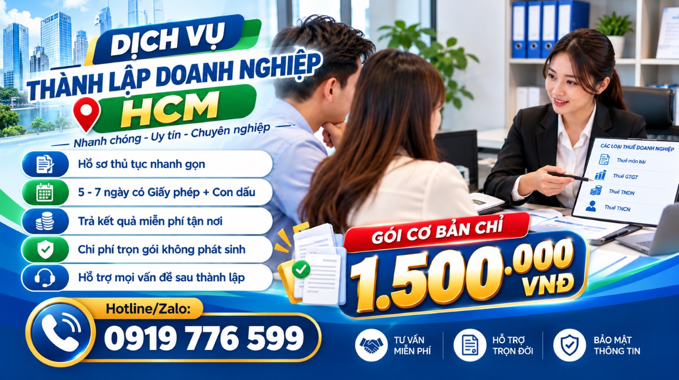 Tư vấn dịch vụ thành lập doanh nghiệp HCM