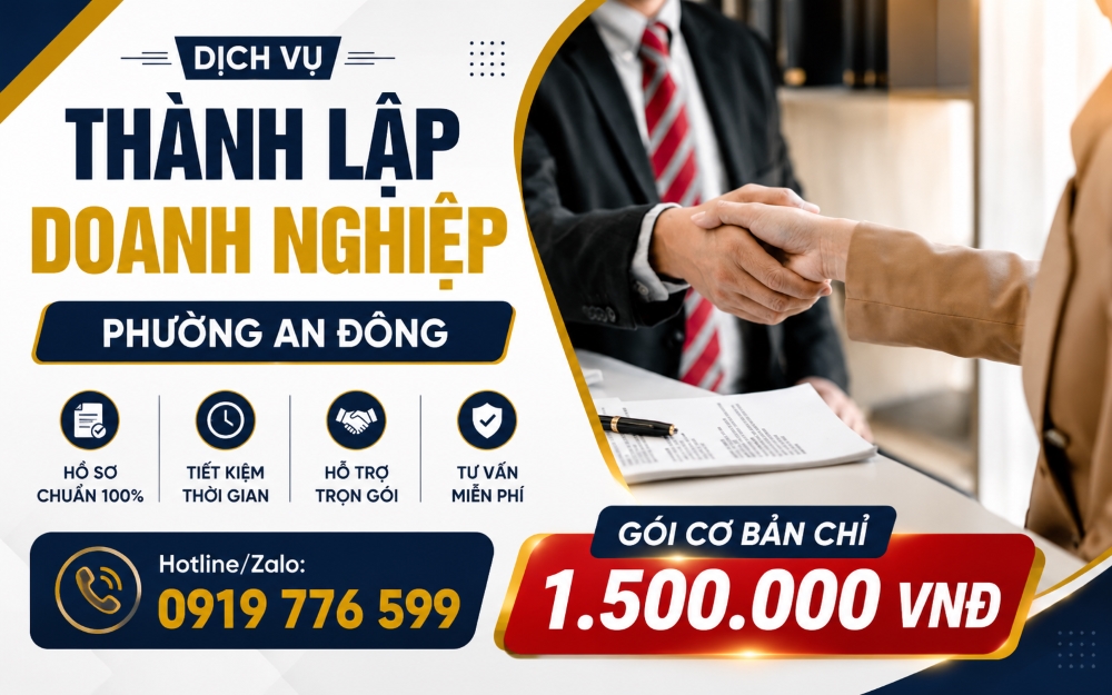 lý do chọn dịch vụ thành lập doanh nghiệp phường An Đông