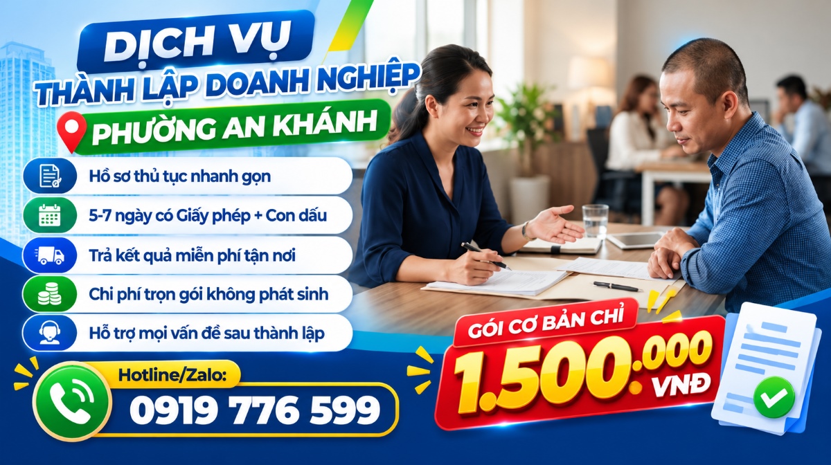 Vì sao chọn dịch vụ thành lập doanh nghiệp phường An Khánh tại Trường Thuận Đức