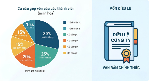 Vốn điều lệ và tỷ lệ góp vốn khi dùng dịch vụ thành lập doanh nghiệp phường Bình Hưng Hòa
