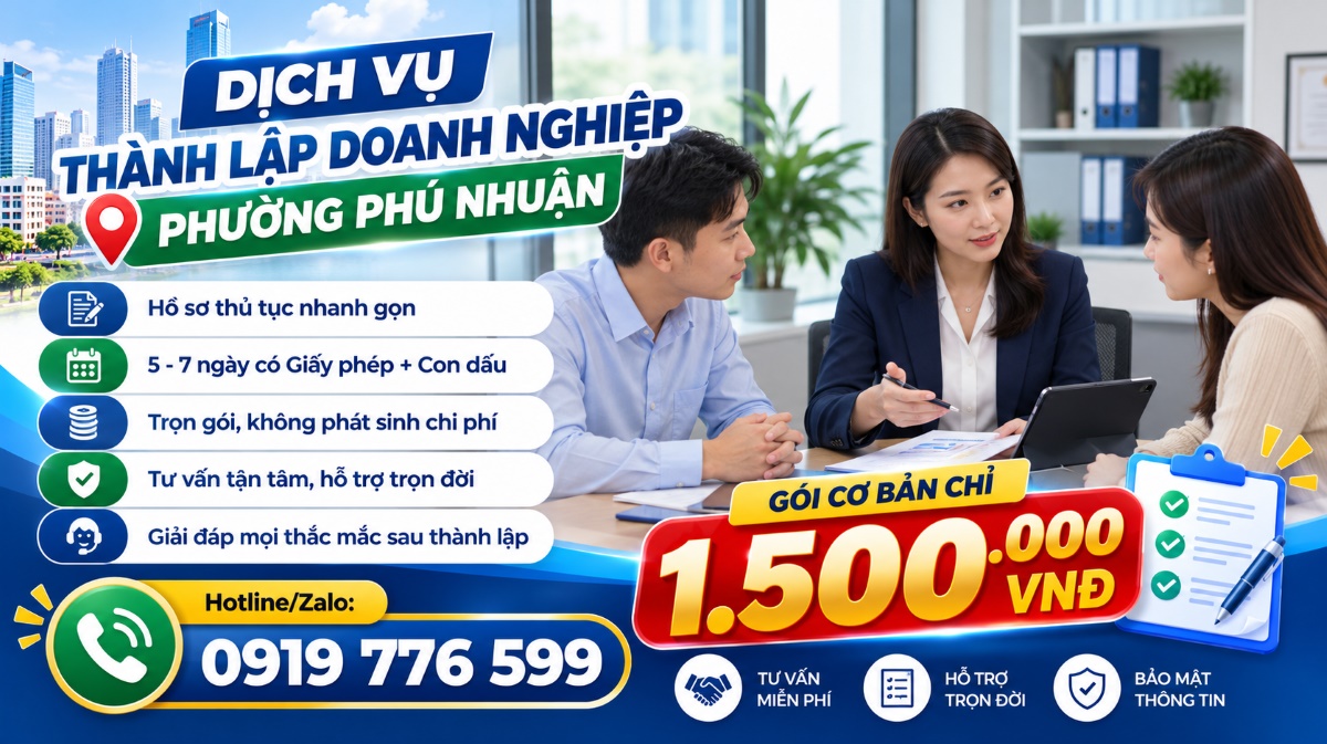 Lý do chọn dịch vụ thành lập doanh nghiệp phường Phú Nhuận tại Trường Thuận Đức