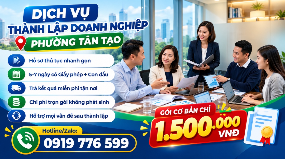Vì sao chọn dịch vụ thành lập doanh nghiệp phường Tân Tạo tại Trường Thuận Đức