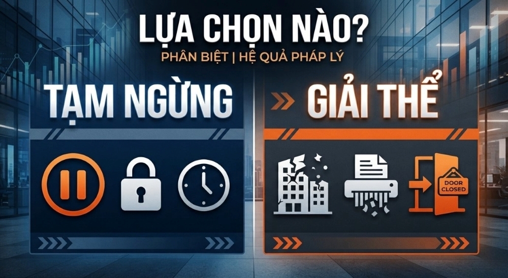 Nên chọn tạm ngừng kinh doanh hay giải thể doanh nghiệp theo từng tình huống