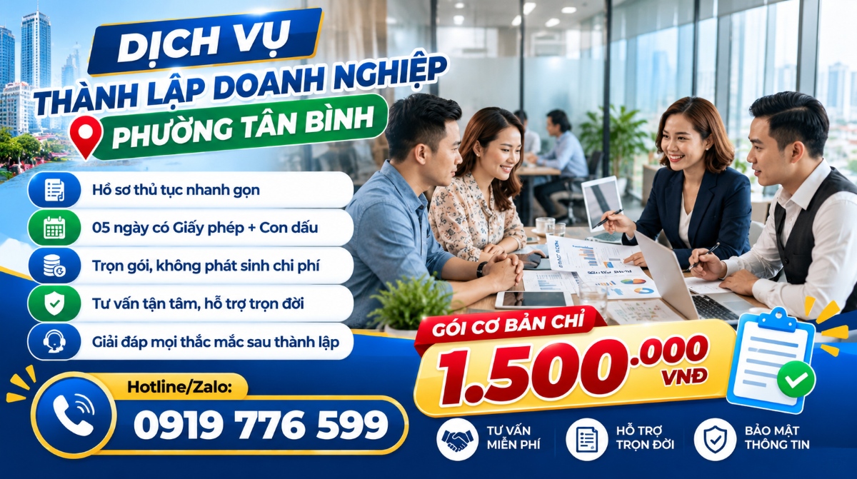 Lý do chọn dịch vụ thành lập doanh nghiệp phường Tân Bình tại Trường Thuận Đức